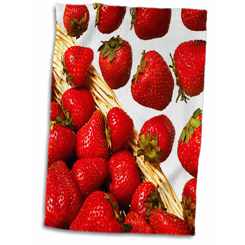 Latitude Run® Strawberries Hand Towel Wayfair
